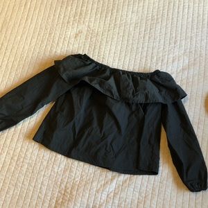 Aritzia Wilfred Cotton Poplin Off-the-Shoulder Top